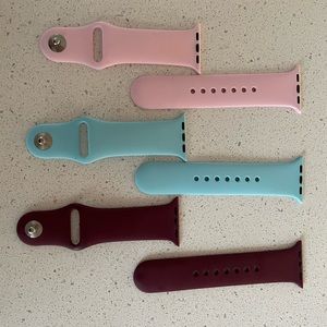 Set of 6 Apple Watch wristbands (size 38mm to 40mm)